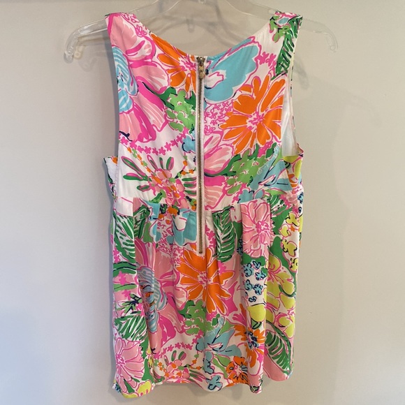 Lilly Pulitzer for Target Limited Edition “Nosy Posie” Sleeveless Top Sz Small - Picture 4 of 8